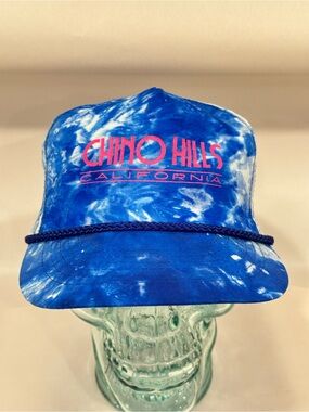 OTTO Blue Tie-Dye "Chino Hills California" Rope Trucker Hat
